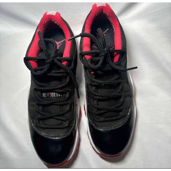 Size 11 - Nike Air Jordan 11 Retro Low Bred 2015 Men's Shoes - Picture 4 of 10